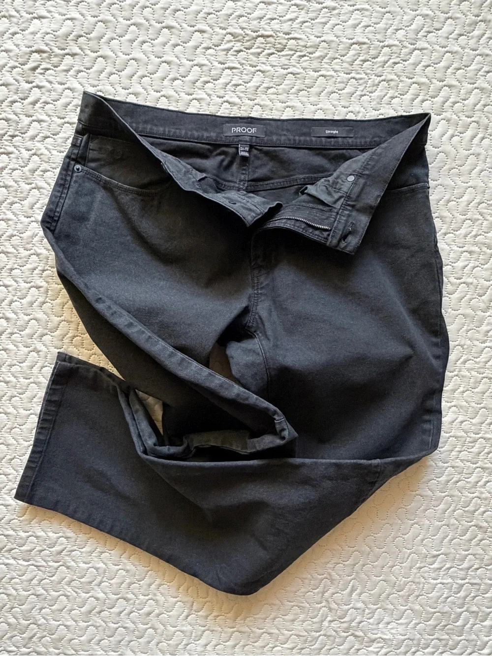 PROOF Rover Pants Mens 34x32 Black Straight Stretch Canvas